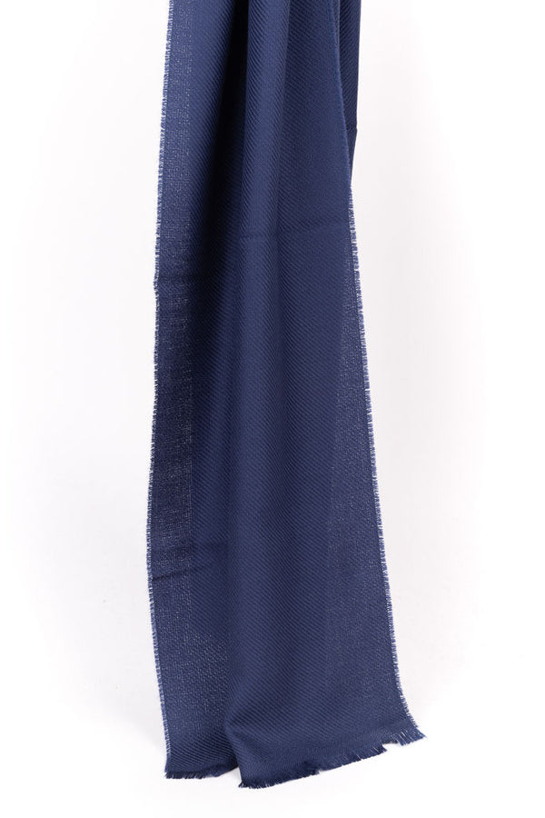 Pure wool blue scarf
