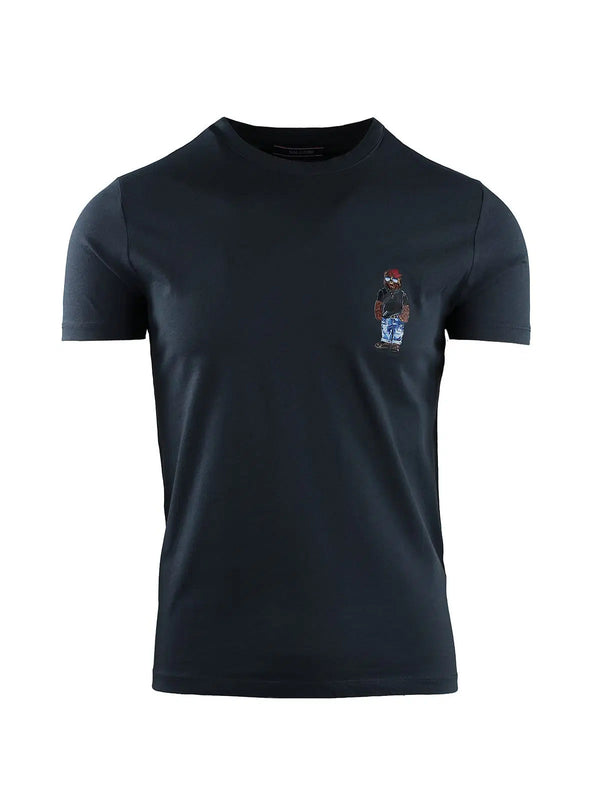 JERSEY T-SHIRT WITH TEDDY BEAR PRINT