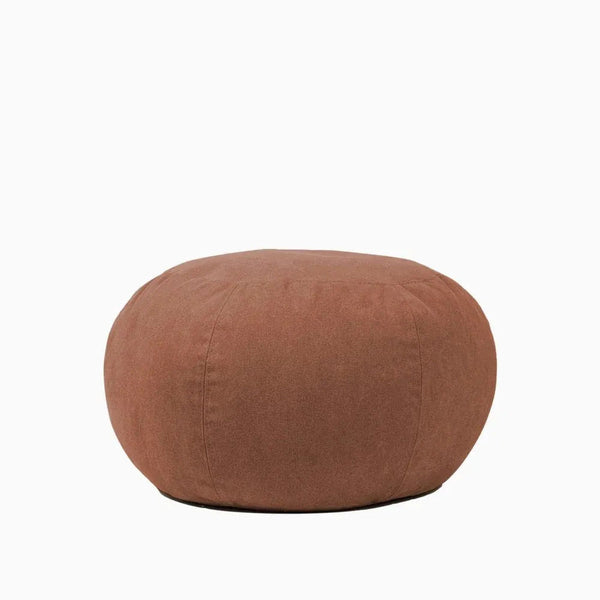 COCOON SOFT M, Round Bean Bag in Removable Cotton 58x40