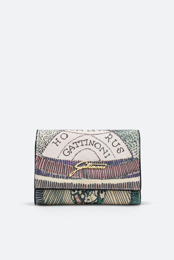 Portafoglio Small Flap Planetarium Watercolor