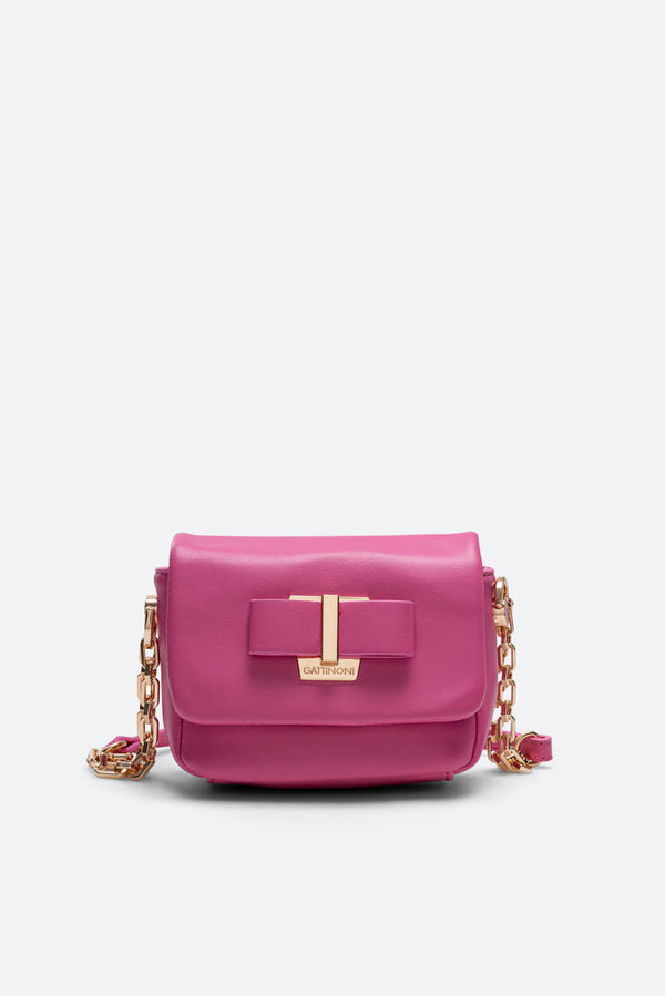 Flap Bag Bow Fuchsia