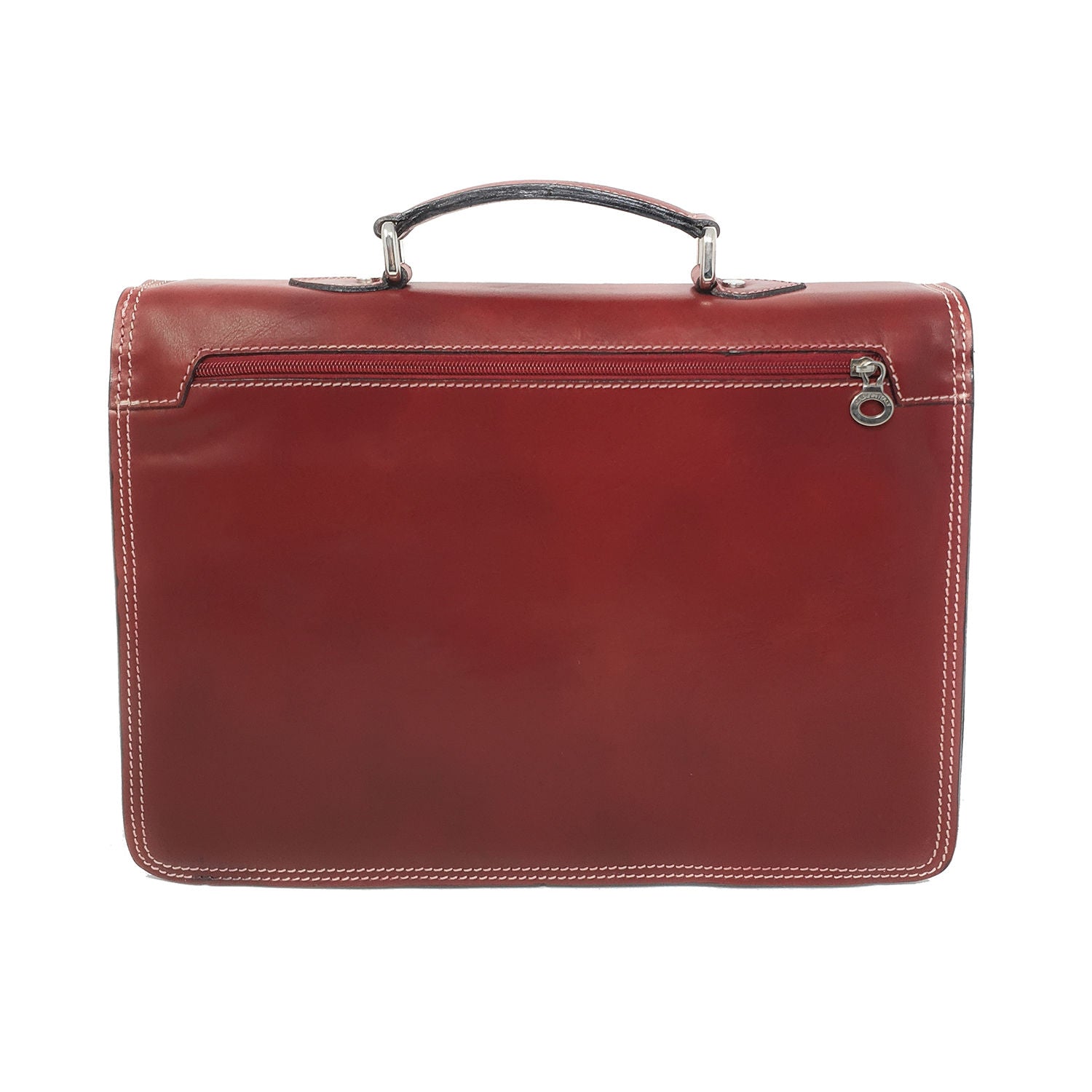 24 Hour Work Bag Men's Document Holder Leather Briefcase - 39x29x8 Cm - G904 