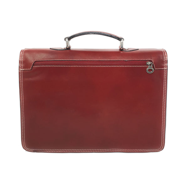 24 Hour Work Bag Men's Document Holder Leather Briefcase - 39x29x8 Cm - G904 