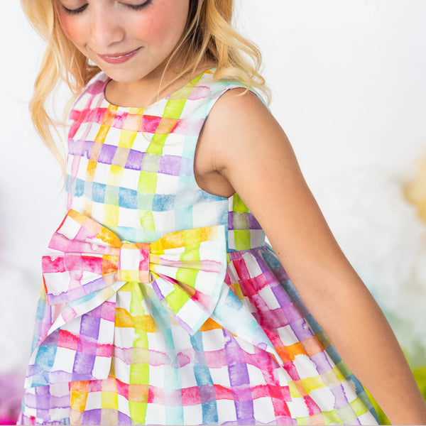 FANTASY DRESS WITH MAXI BOW BROOCH