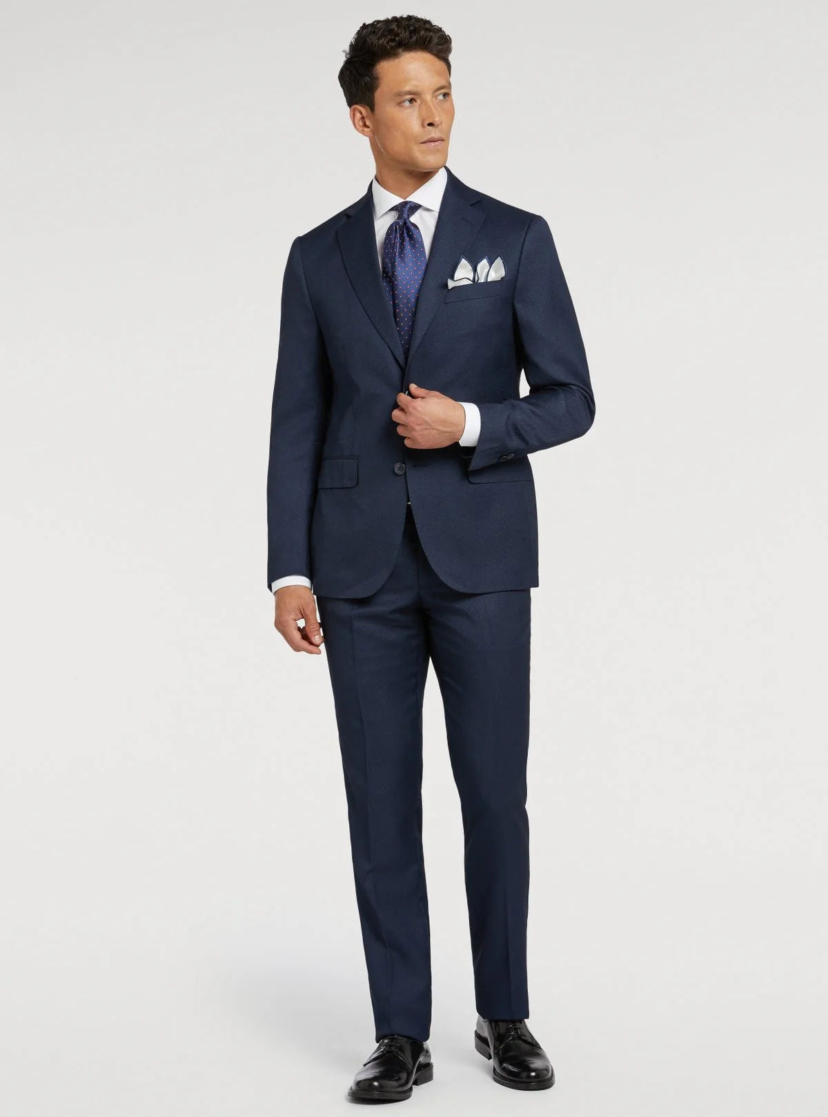Classic Bird's Eye Blue Suit