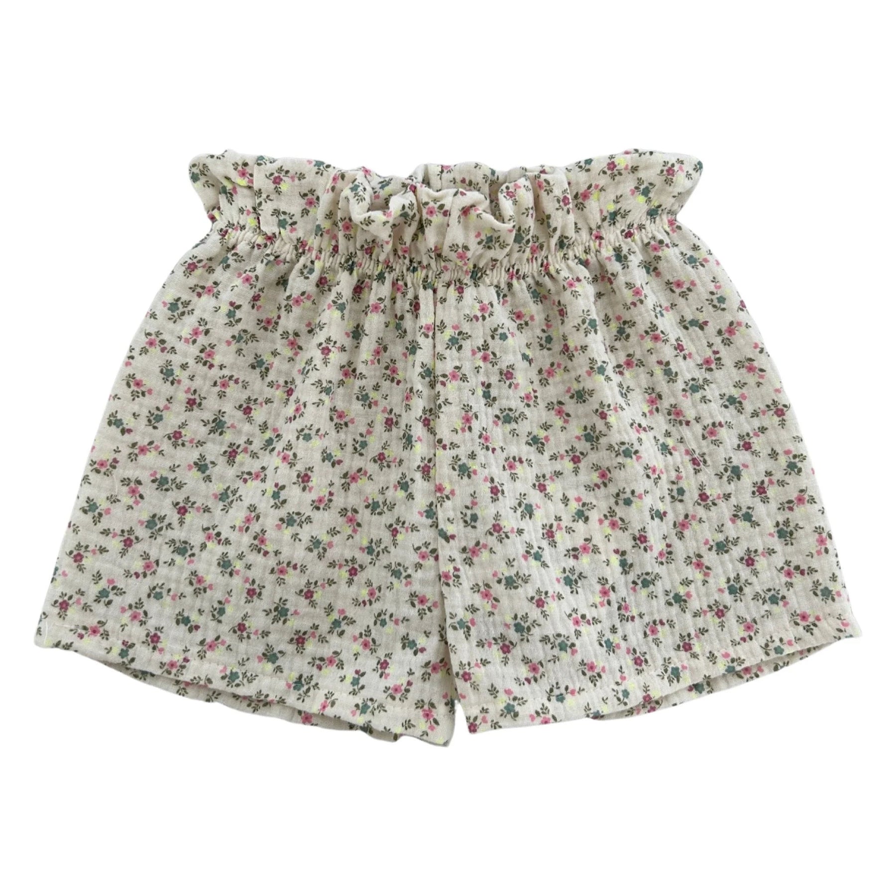 SHORTS FANTASIA FIORELLINI FLUO