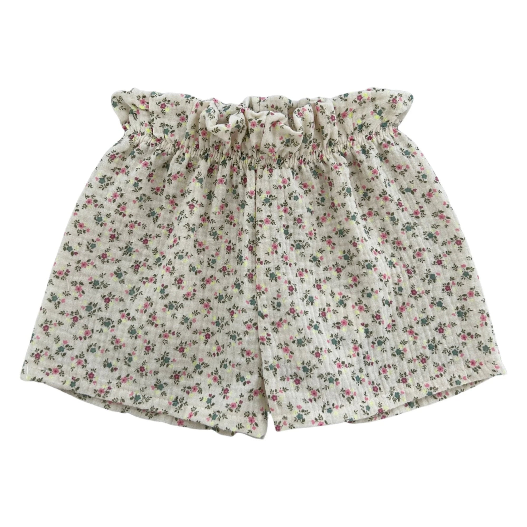 SHORTS FANTASIA FIORELLINI FLUO