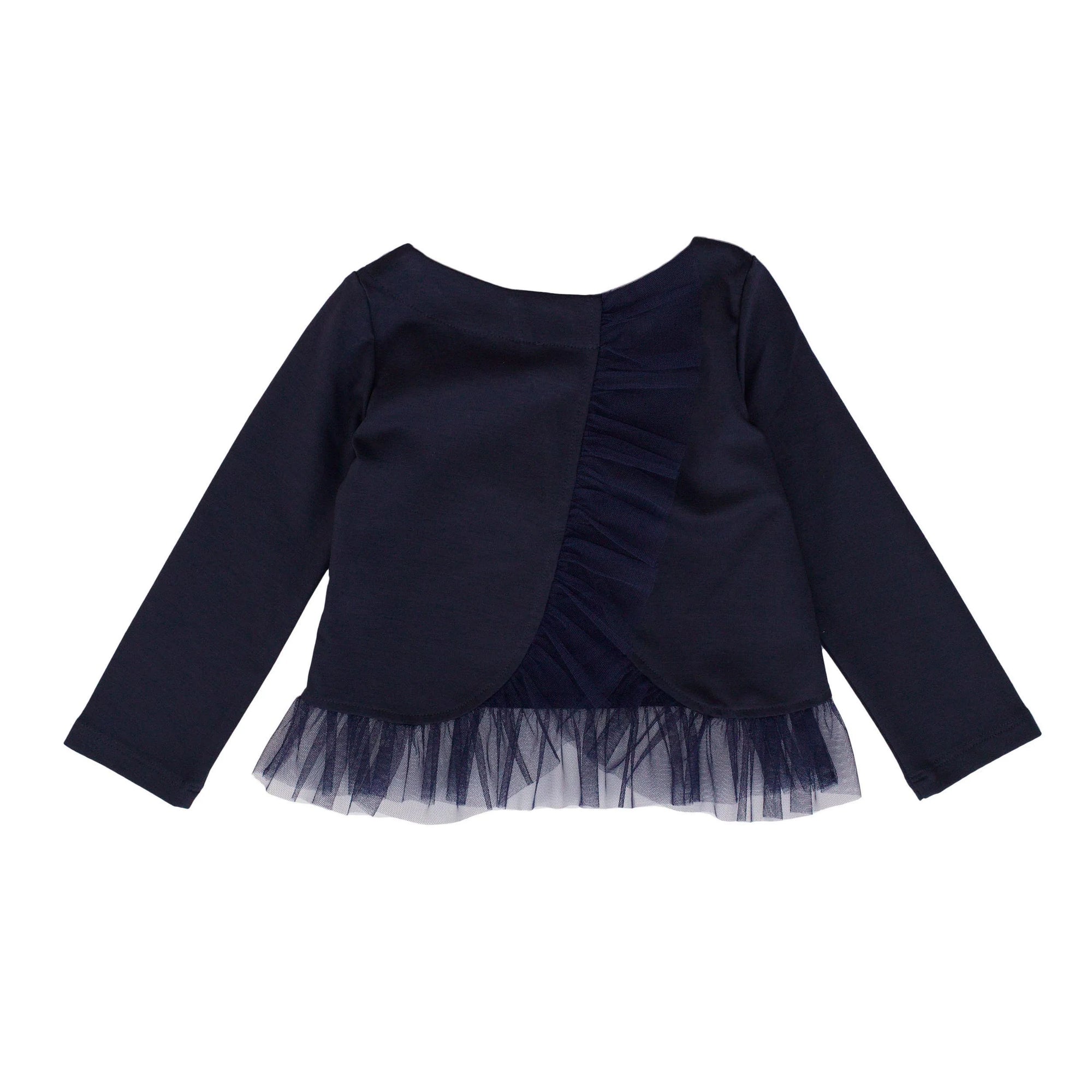 MAGLIA IN PUNTO MILANO VOLANT IN TULLE