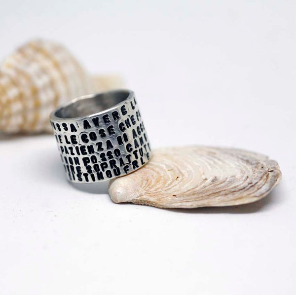 HIGH BAND MEN'S RING - 925 SILVER