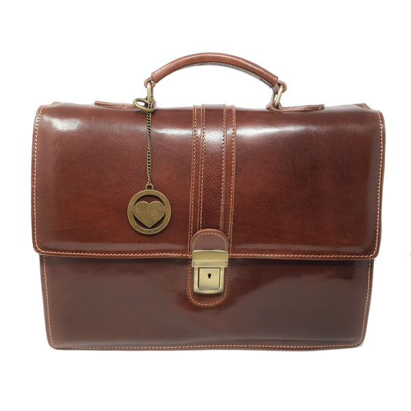 Borsa da lavoro 24Ore Portadocumenti da Uomo Cartella in pelle - 40x29x13 Cm - G906