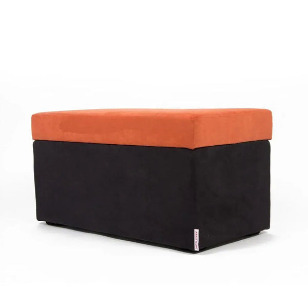 PANDORA 84 MF, Rectangular Microfiber Container Pouf 84x42 h42