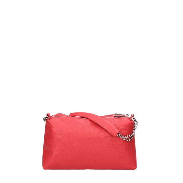 Small clutch bag with chain and double zip - 7141. 