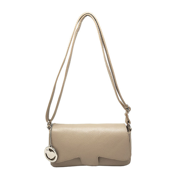Chicca Borse Bag Shoulder Bag Leather Handbag Made in Italy 26x14x6 cm - Clutch - Como K001. 