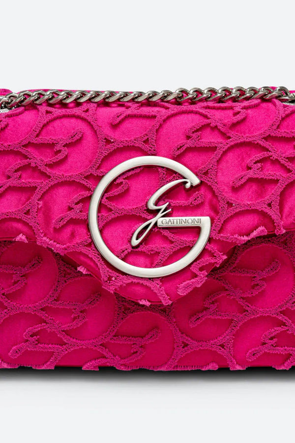 Flap Bag Lively Fuchsia Satin