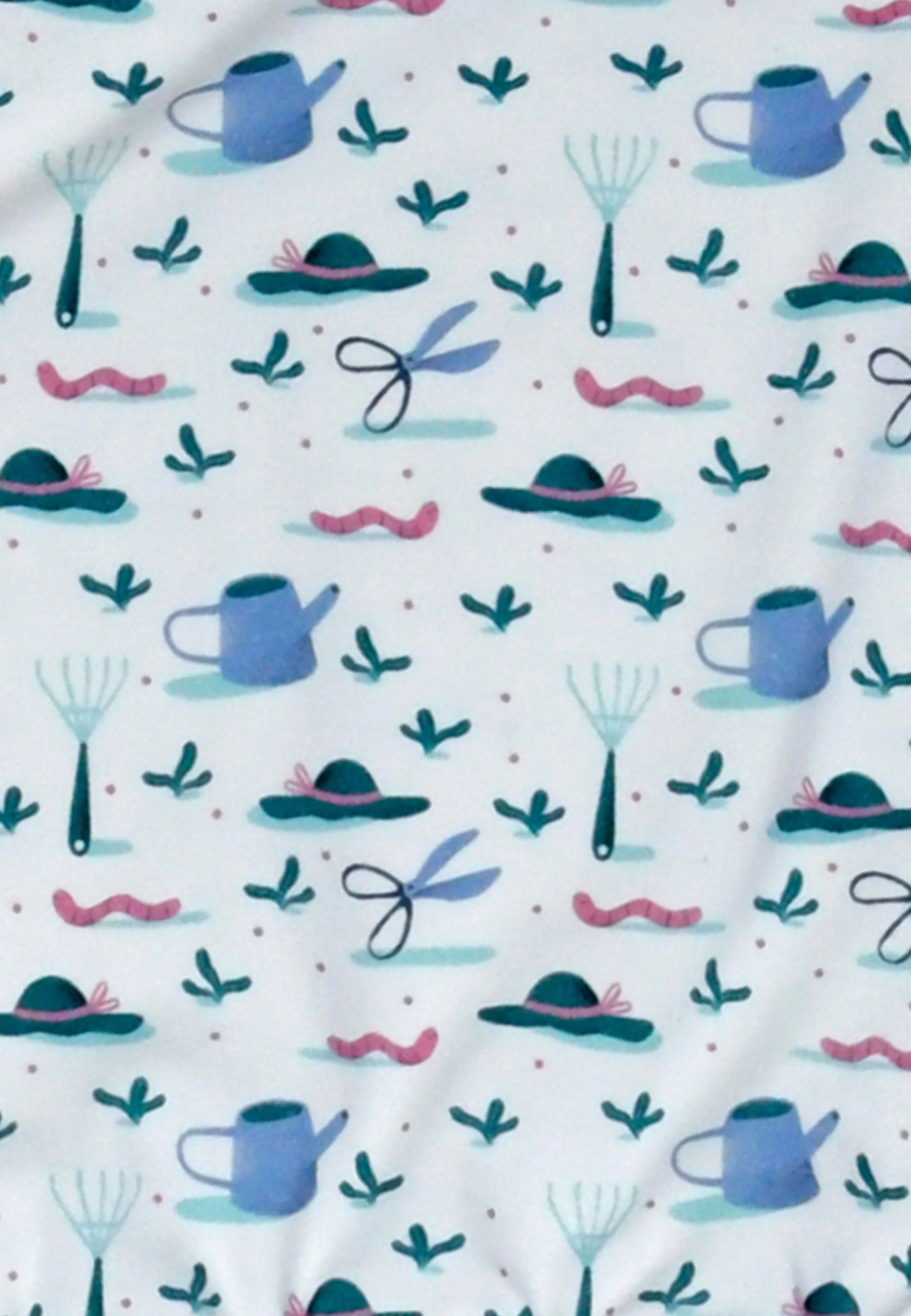 Two Piece Bamboo Pajamas - In the Garden - Blue Balloon
