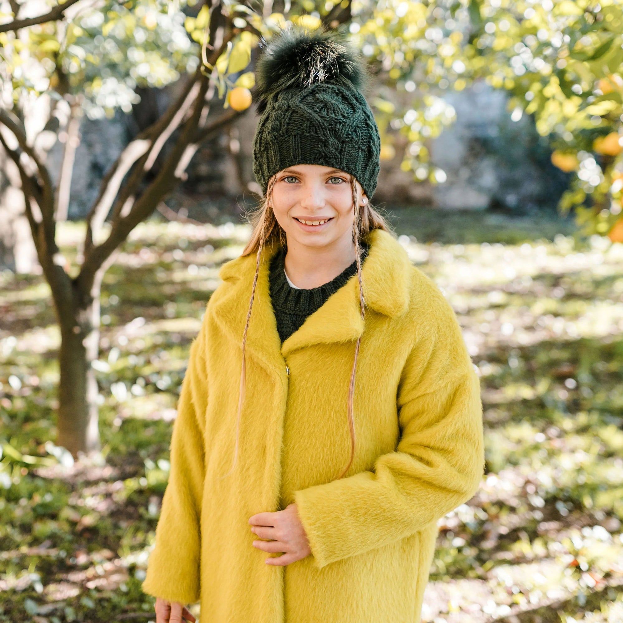 LIME GREEN LAMBSKIN COAT