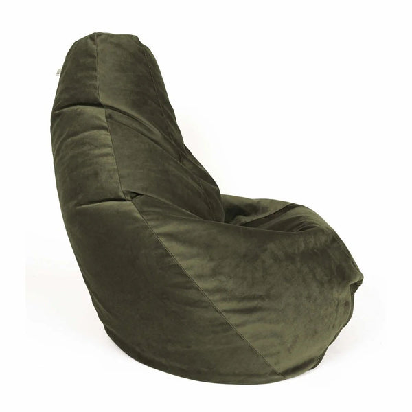 SESSANTOTTO 68 VELVET, Velvet Bean Bag Pouf L Removable Cover