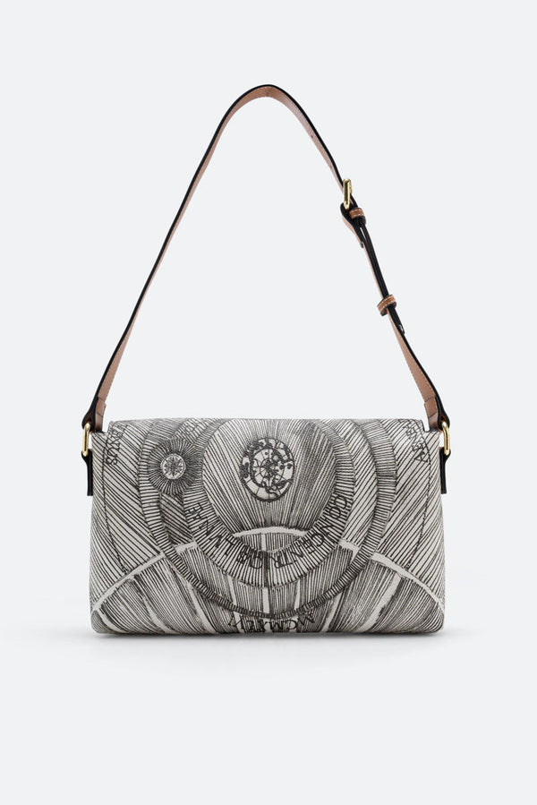 Flap Bag Planetarium Ink Sepia