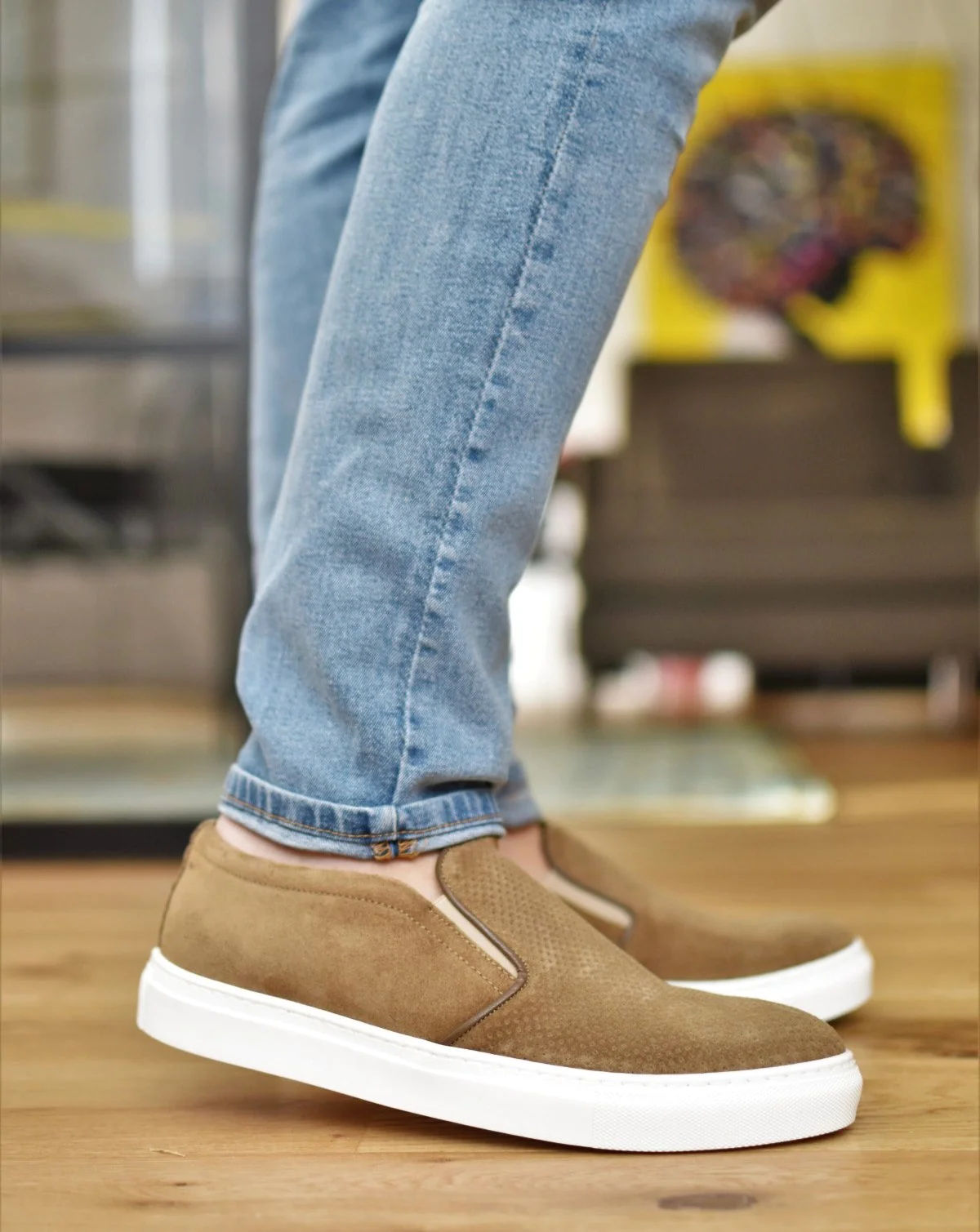PONZA - Taupe Suede