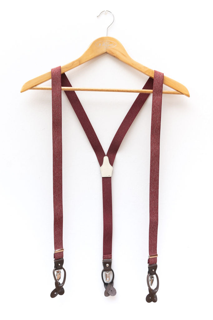 Wine-colored braces