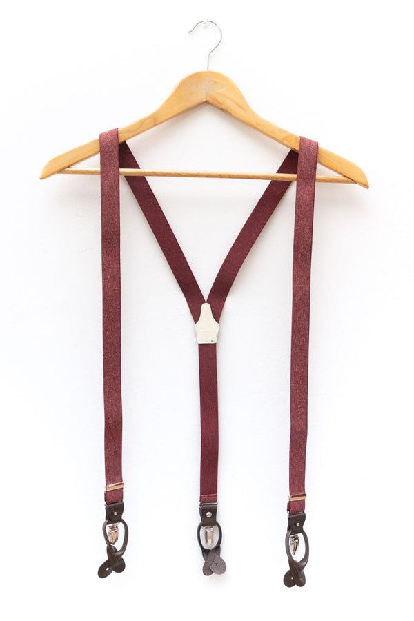 Wine-colored braces