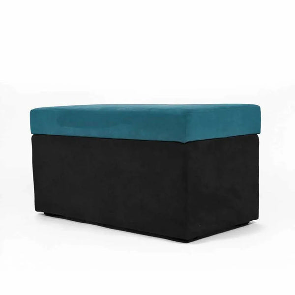 PANDORA 84 MF SWING, Pouf Contenitore Rettangolare Microfibra con Ruote 84x42 h42