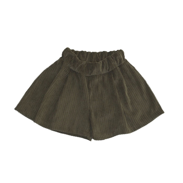 VELVET BERMUDA SHORTS
