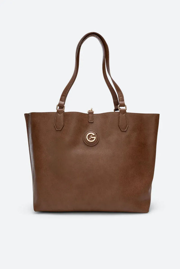 Teodosia Reversible Brown Handbag Small