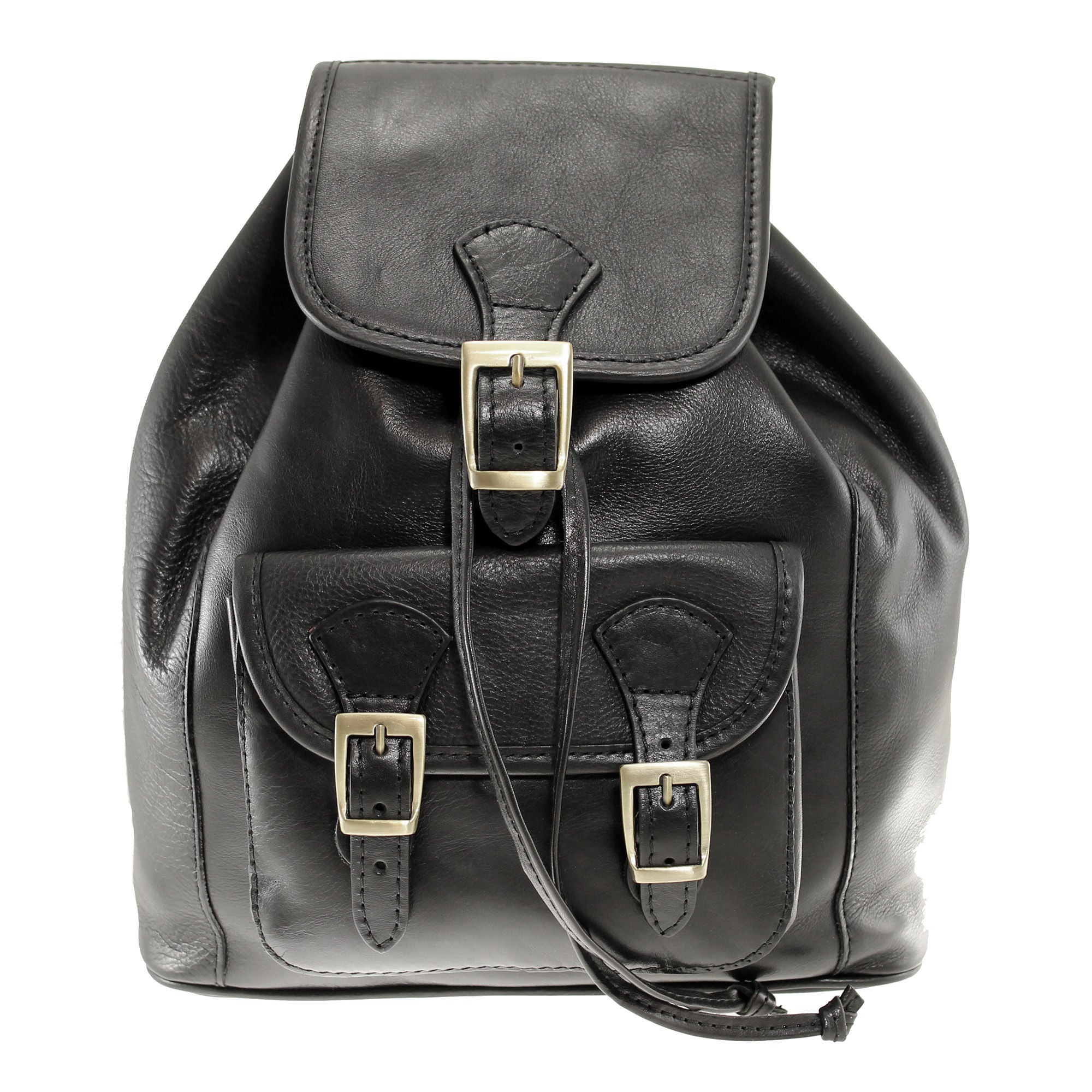 Unisex Leather Backpack Made in Italy - 27x30x13 Cm - 9126 