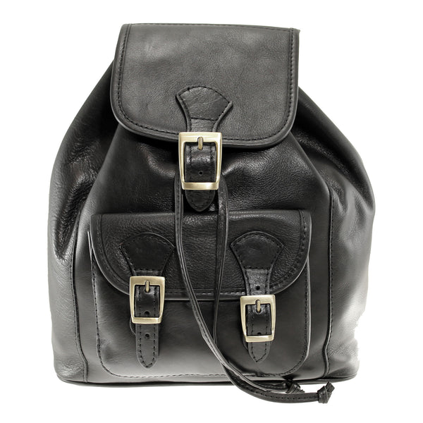 Unisex Leather Backpack Made in Italy - 27x30x13 Cm - 9126 