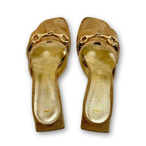 MastroDomenico Women's Handcrafted Sandals - Peridot 
