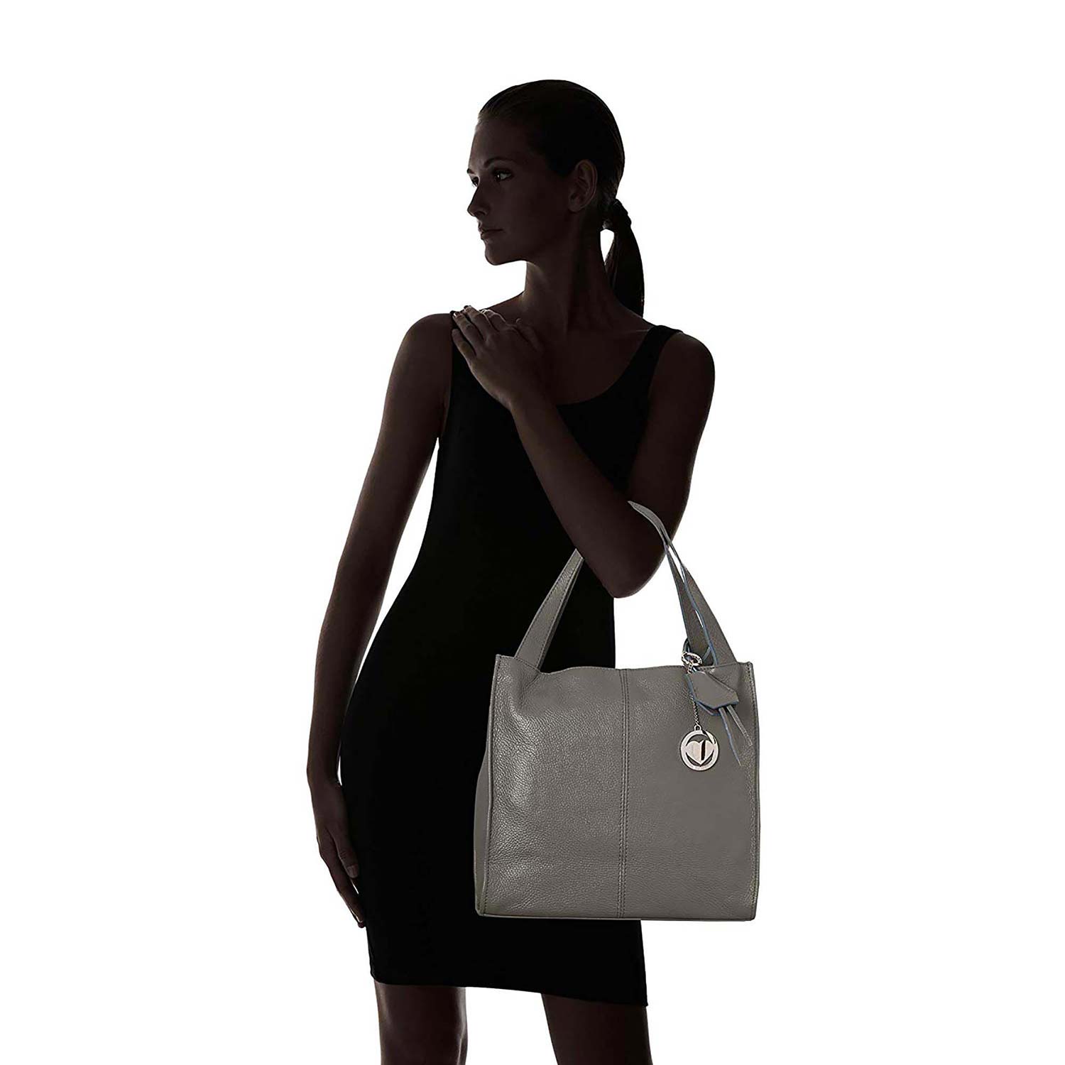 Women's Medium Shoulder Shopper Bag - Volterra 3311. 