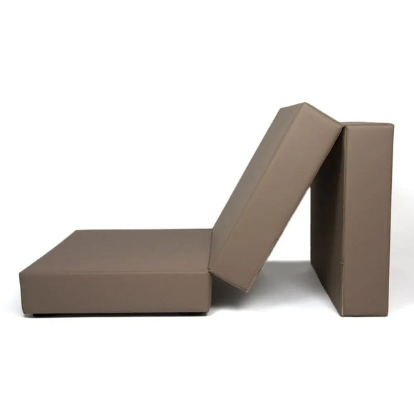 TOUF ECO, Pouf Bed with Pouf Cover in Eco-Leather 70x63