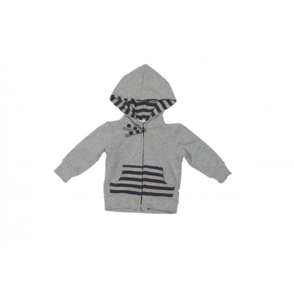 HOODIE WITH STRIPED PATCHES