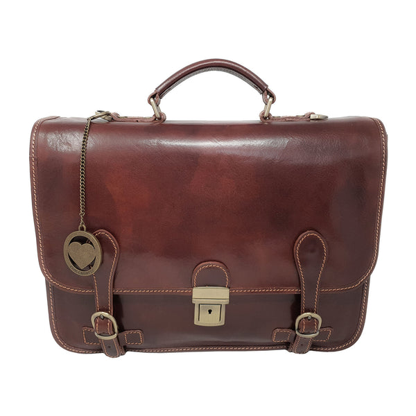 Borsa da lavoro Portadocumenti da Uomo Tracolla in pelle - 39x29x10 Cm - G958