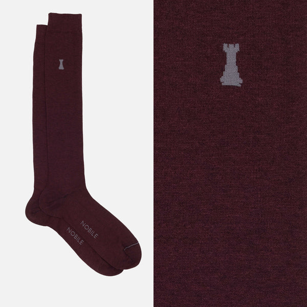 Caravaggio - Solid Color Mèlange Long Sock