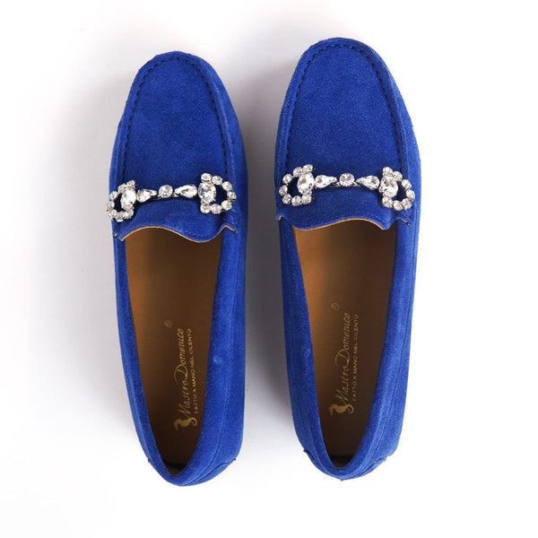 MastroDomenico Women's Handmade Moccasins - Lazurite