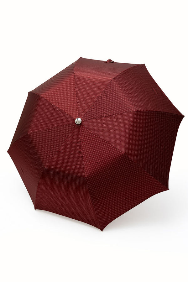 Mario Talarico Folding Umbrella Red Bamboo Handle