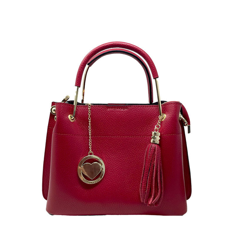 Medium Handbag for Women in Dollar Leather Metal Handles - Modena k067. (Copy)