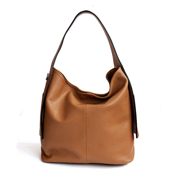 OTTA - Sacca con tasche in pelle cuoio
