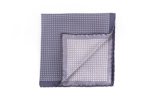Midnight blue pure silk clutch bag