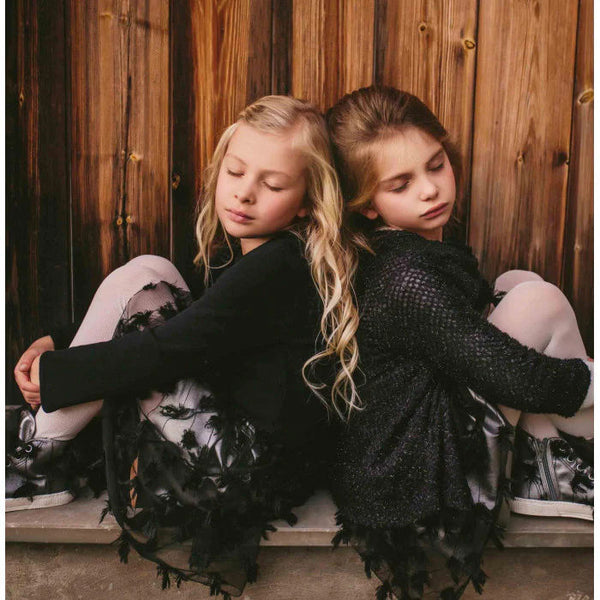 SHINY KNIT CARDIGAN