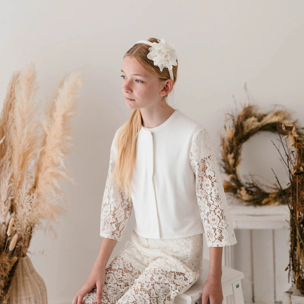 LACE FLOWER HEADBAND