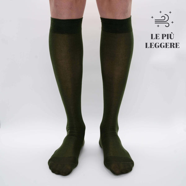 Box Chiffon Long Socks in Filoscozia® - 6 pairs mixed colors