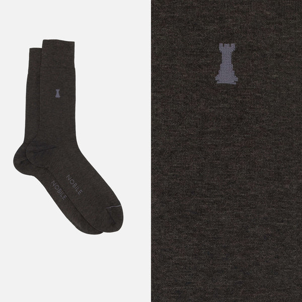 Caravaggio - Plain Mèlange Short Sock