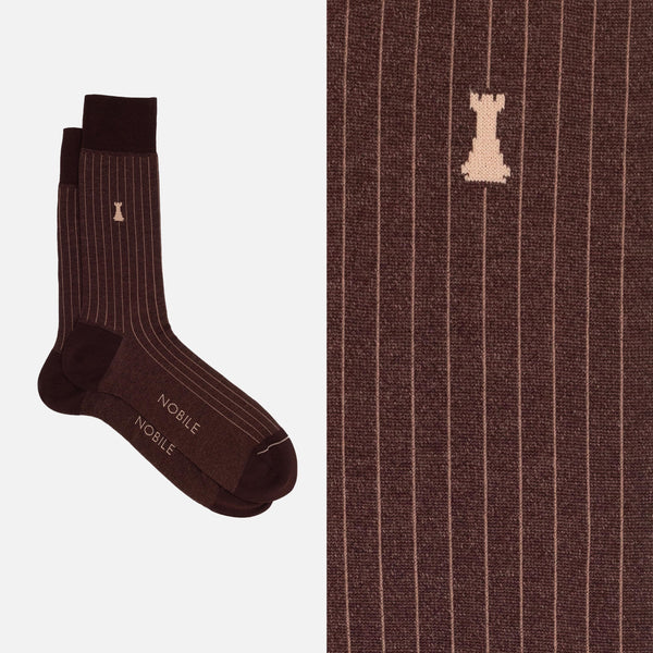 Julius Caesar - Short sock with very fine ribs 