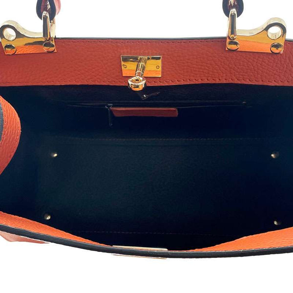 Women's Genuine Leather Dollar Bag - San Marino k042. 