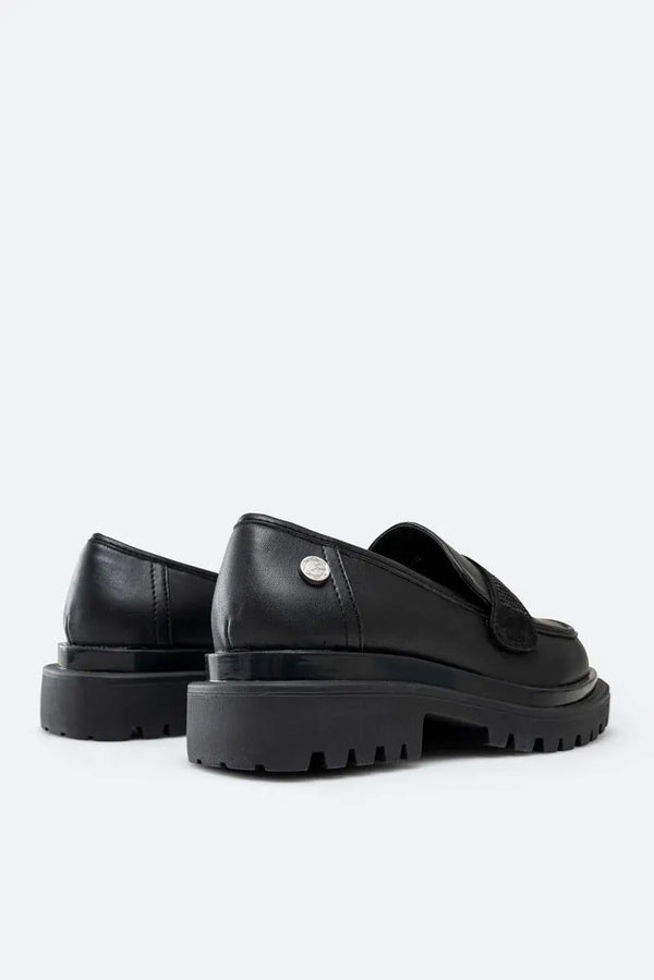 Ramsey Black Loafers with Rhinestones