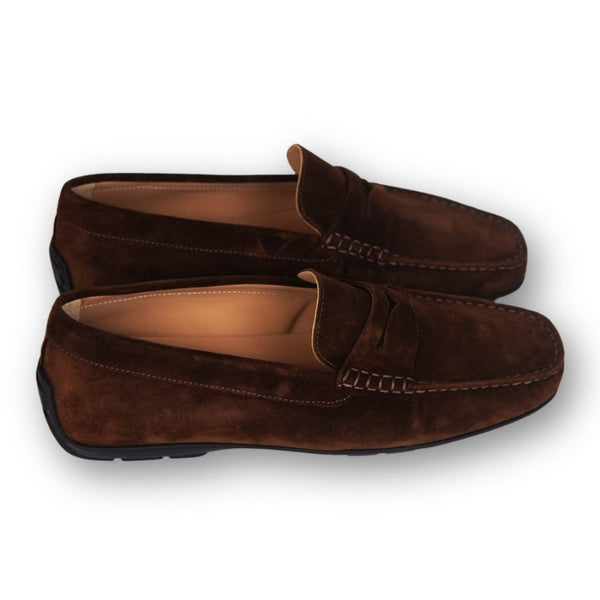 MastroDomenico Men's Handmade Moccasins - Dravite Brown