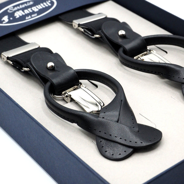 Elegant black suspenders